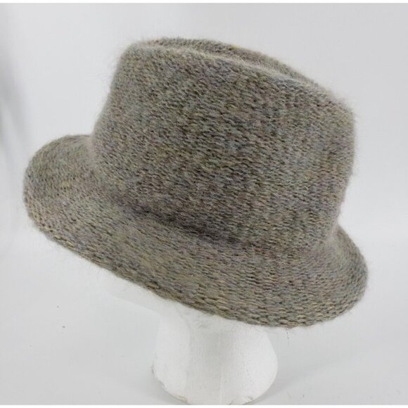 Vintage 90s Wool / Mohair Blend Women's Fedora with Flower Accent - Picture 6 of 8